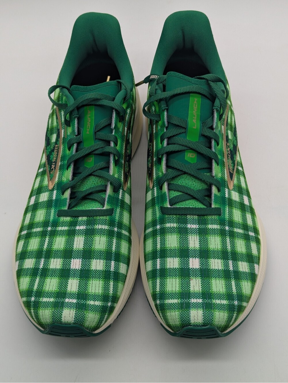 Brooks Launch 10 Run Lucky Clover Green Mens Size 11 Running Shoes 1104091D344 - Picture 3 of 9
